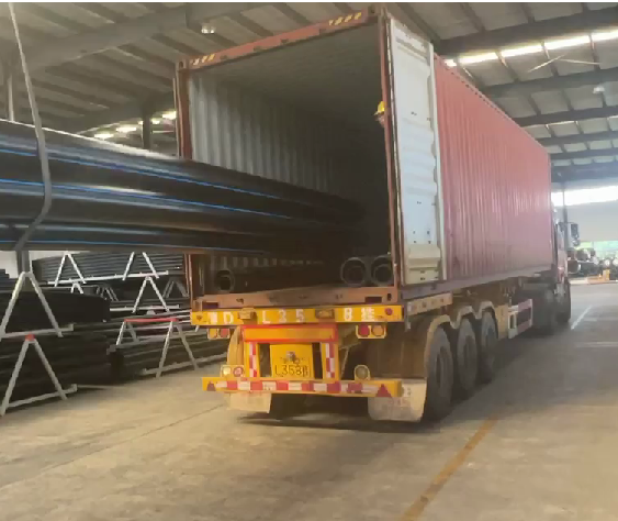 Esportazione di tubi in HDPE per il sistema di trasporto dell'acqua delle Filippine