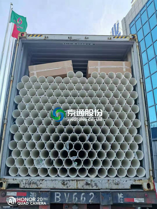 Livraison de tuyaux UPVC aux États-Unis