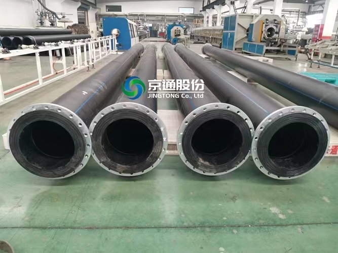 Pipa HDPE dengan flensa untuk suplai air