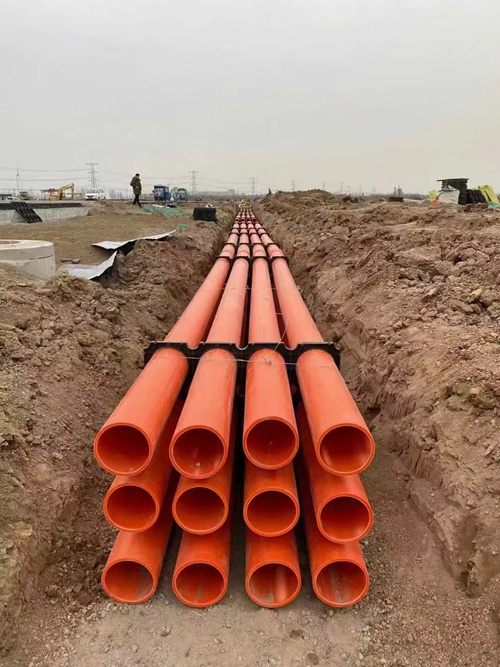 MPP Pipe Installing on Electricity Project