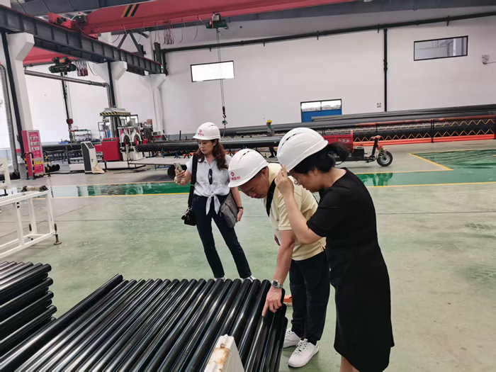 Malasian Client Visiting JINGTONG PE Pipe Factory