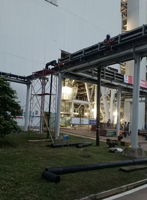 Pipa SRPE Digunakan pada Proyek Pabrik Kimia Mongolia