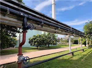 Трубы SRPE установлены на электростанции в Индонезии.