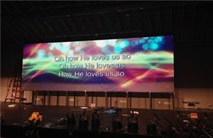 Indoor P6mm fixed installation Led screen in Denver Church,USA