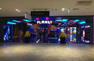 Creative indoor front service LED display screen for cinema in Thailand