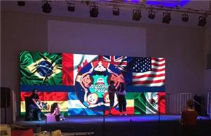 P4mm indoor led display panel for stage background in Brazil