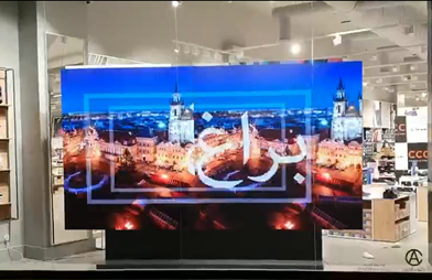 P3.07mm indoor HD LED video screen in Al Khobar Mall, Saudi Arabia