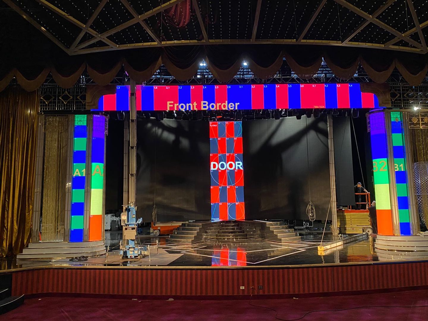 LED display for stage background