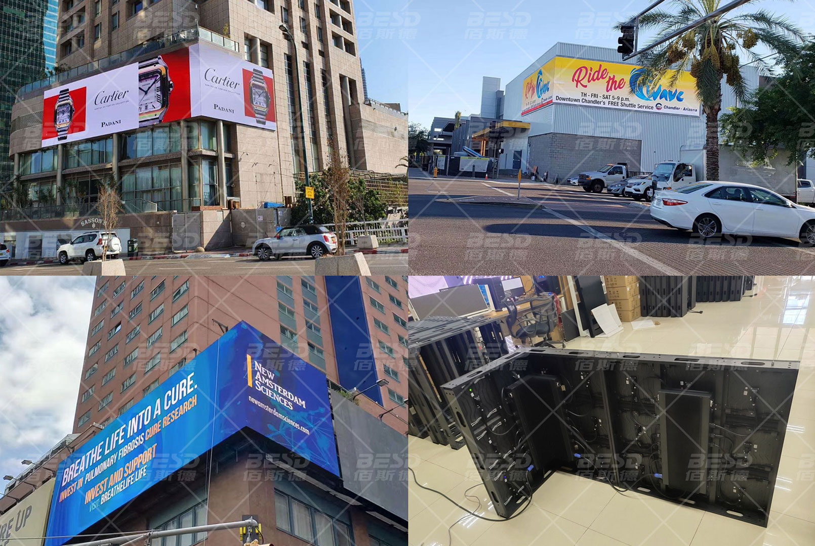 100% front service P8 led screen in USA and isarel
