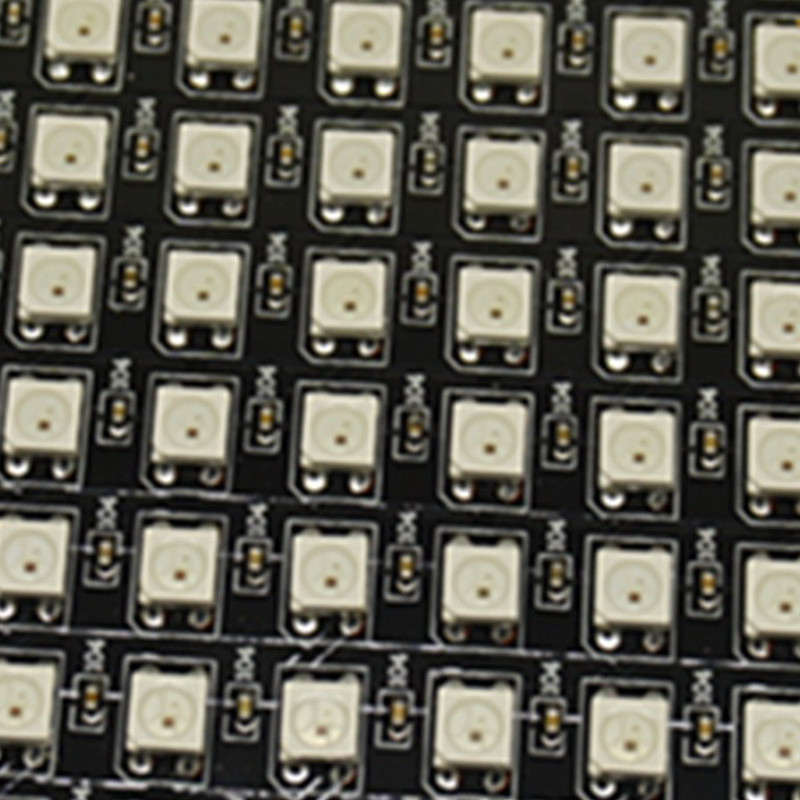 SK6812 3535 RGB Led Panel 8x8cm P10 64pixels / PC led matrix