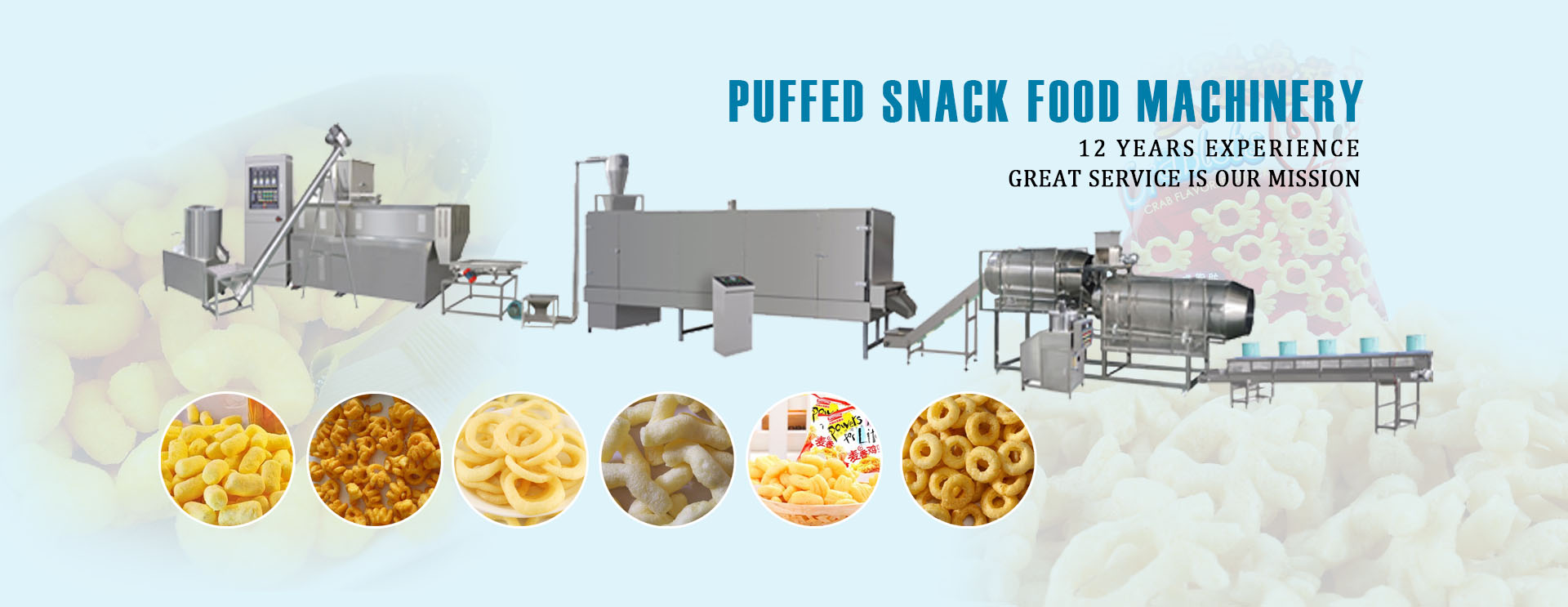 snack food machinery extruder