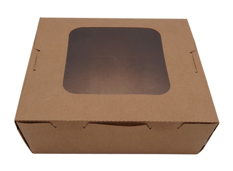 Factory Price Food Grade Kraft Paper Take Away Paper packaging Box