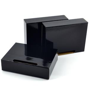 Черный ящик из гофрированного картона E Flute Packaging Facory
