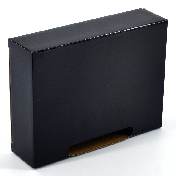 Китай Черный ящик из гофрированного картона E Flute Packaging Facory, производитель