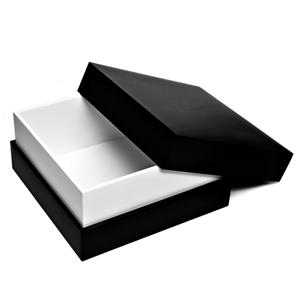 Boîtes à manchon rigide de luxe personnalisées emballage de plateau noir boîtes-cadeaux de luxe