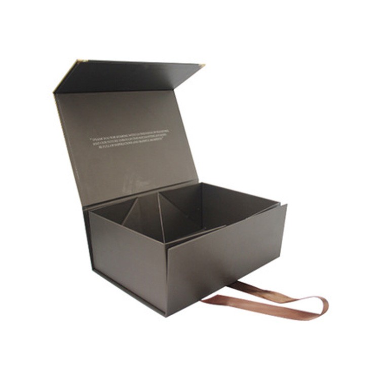 OEM Factory High quality free design custom gift packaging paper box with Ribbon Closure
