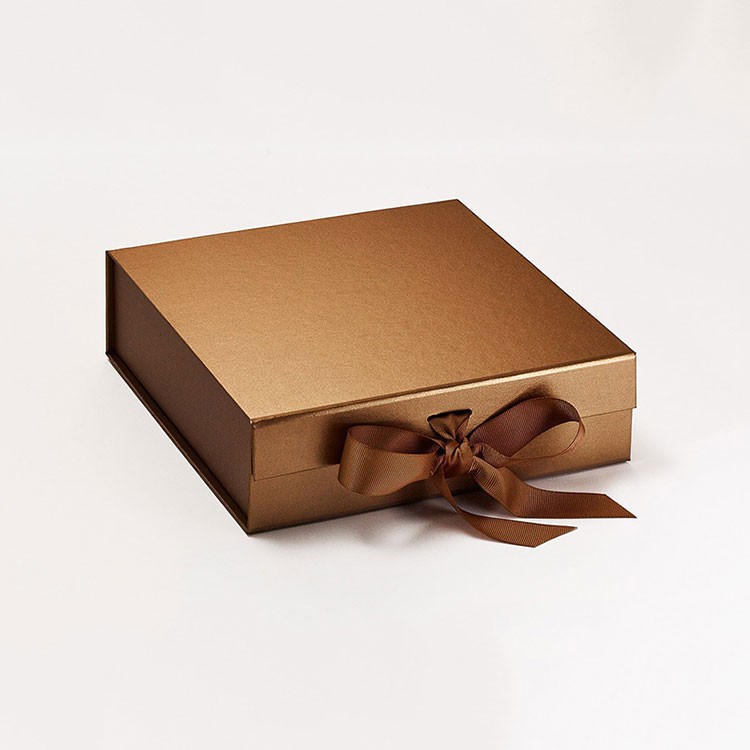 OEM Factory High quality free design custom gift packaging paper box with Ribbon Closure