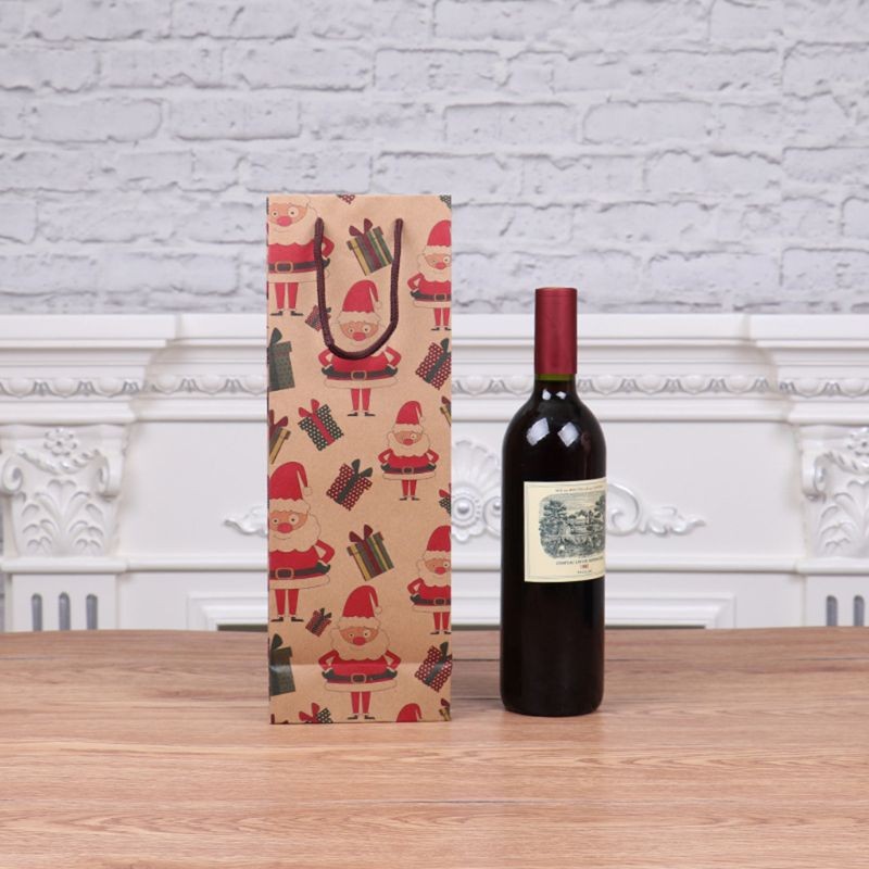 Impressão offset ecologicamente correta Cmyk impressa personalizada em cor marrom caixa de embalagem de papel kraft para embalagem de vinho