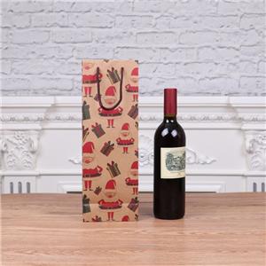 Milieuvriendelijke Cmyk-offsetdruk Aangepaste bedrukte bruine kraftpapier-verpakking voor wijnverpakkingen
