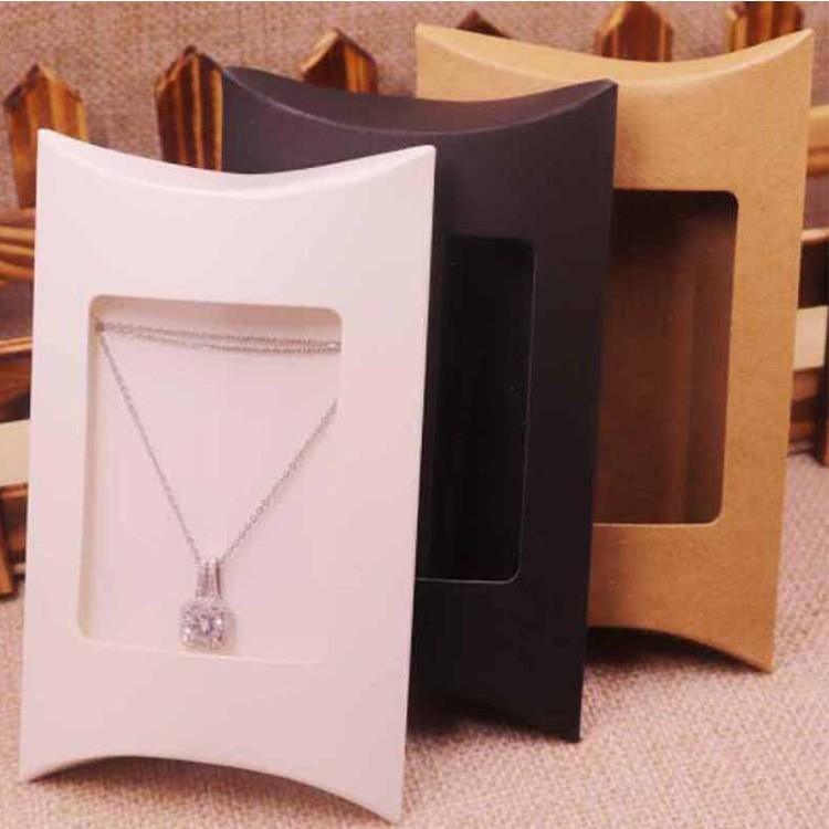 Hot Sale Recyclable Comfortable Design Foldable Kraft Pillow Box