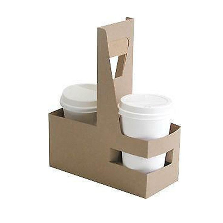 Porta-copos de café caixa porta-papel kraft