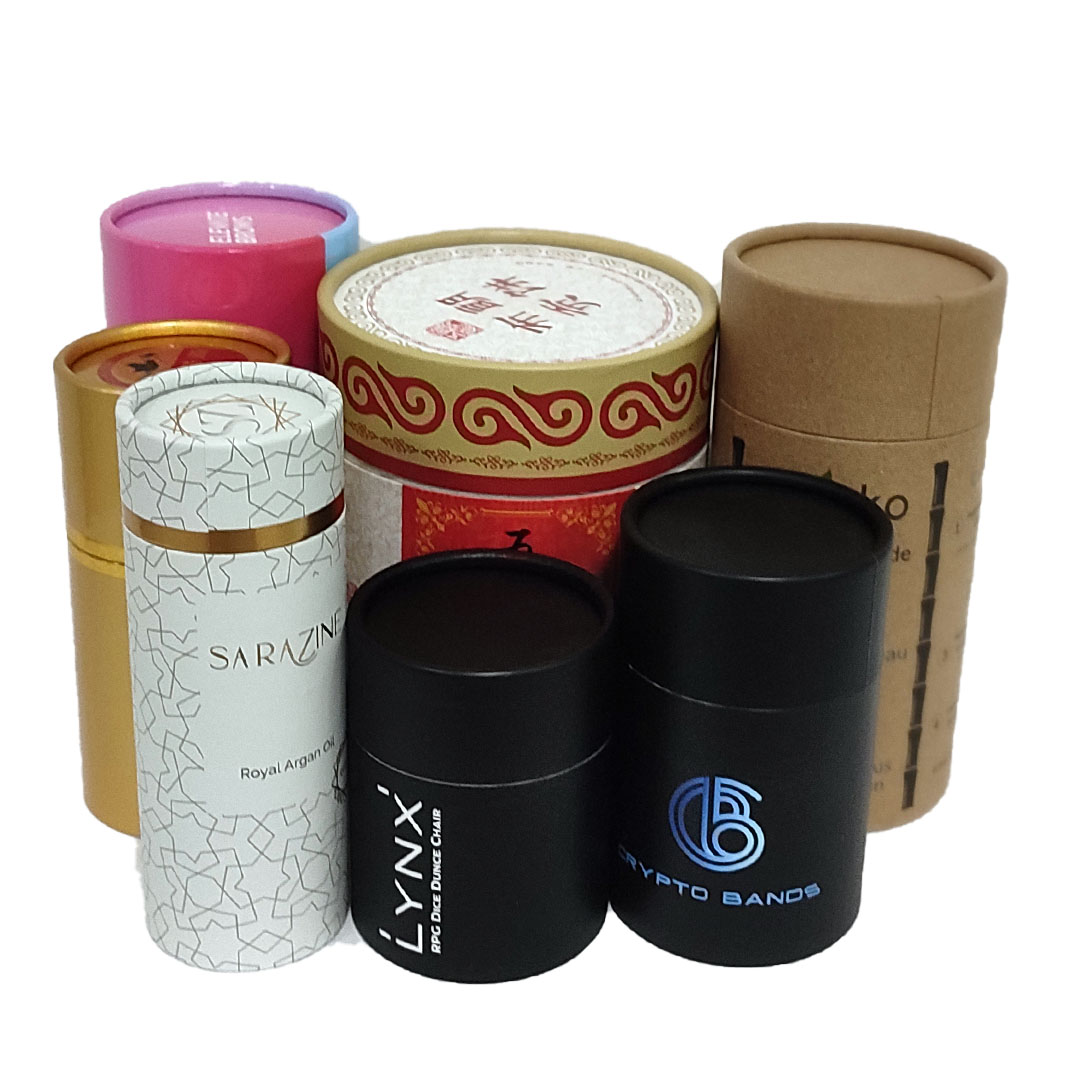 Customzied Size Colorful Printing Cylinder Paper Tube Box