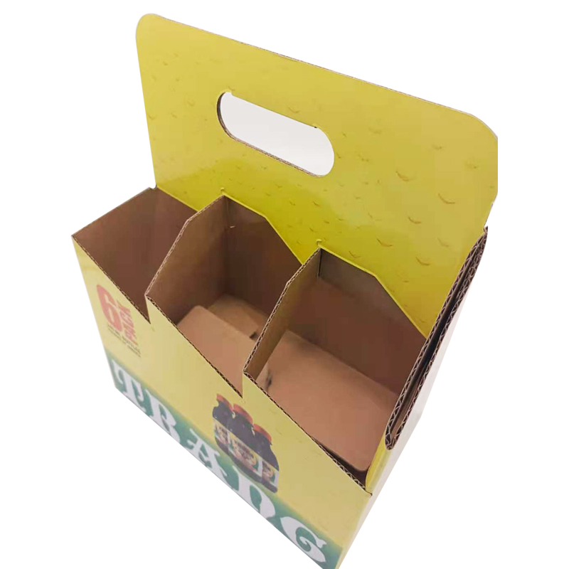 CMYK Printing 6 Packs Bottle Cardboard Carrier