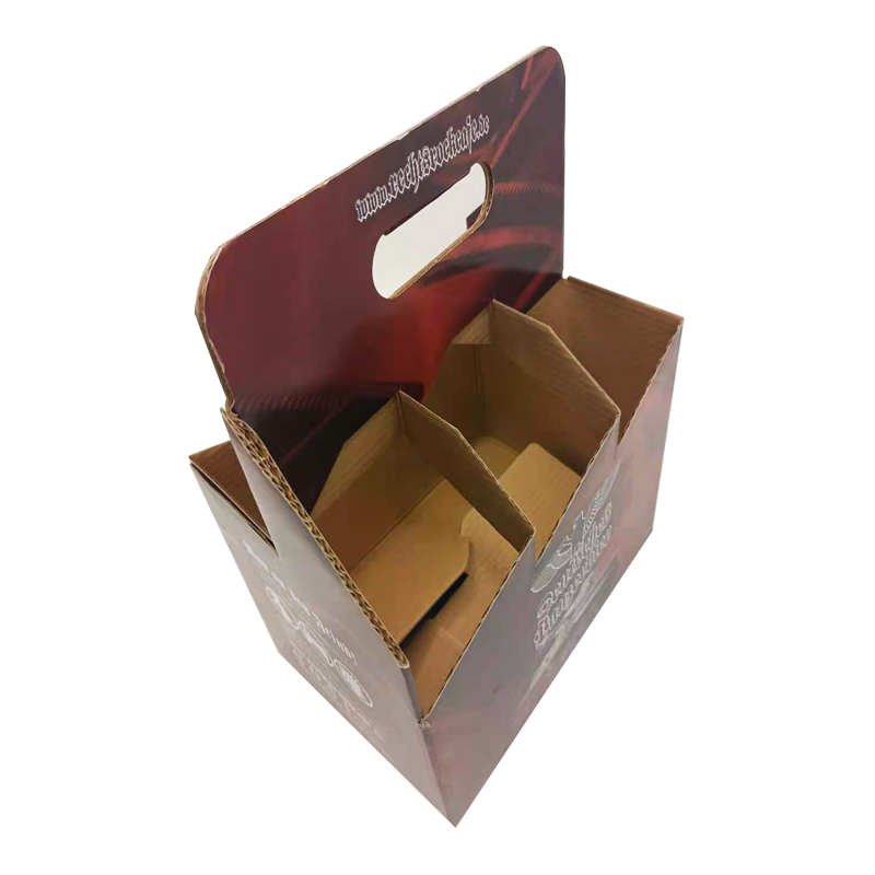 Wine Box Packaging with Holder Cardboard Carrier
