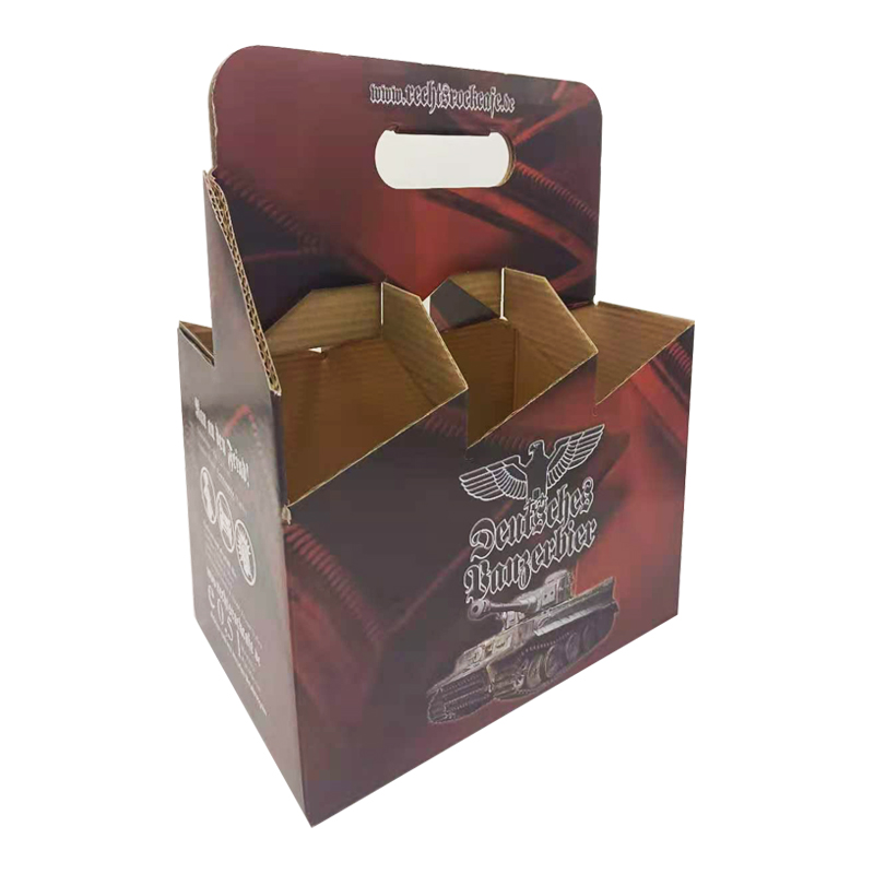 Wine Box Packaging with Holder Cardboard Carrier