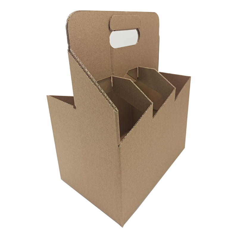 Corrugated board no printing beer bottle tote