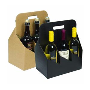 Хартиена картонена чанта за вино за 6 опаковки