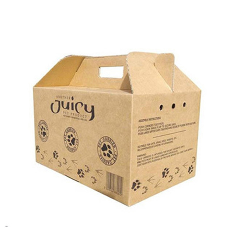Fancy Custom 5-Layer Corrugated Dog Cat Carrier Pet Carrier Cardboard Box