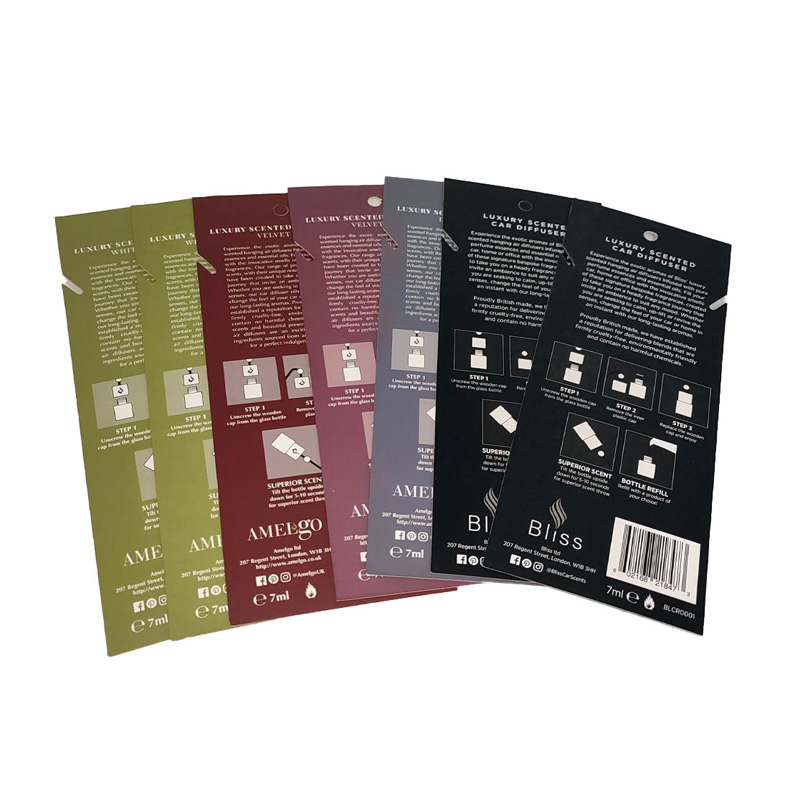 Paper printing cards with double sides printing and foil stamping