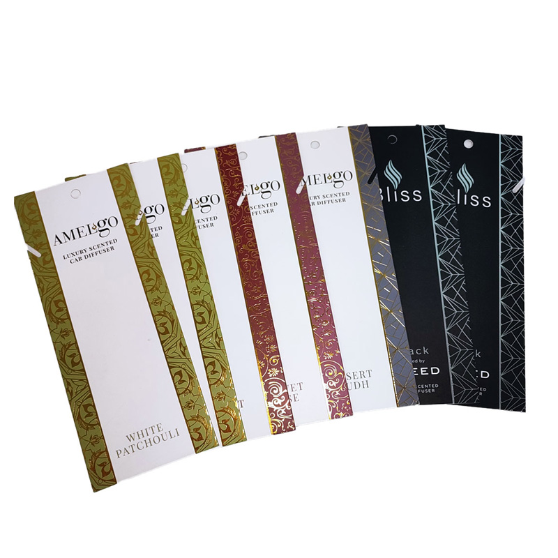 Paper printing cards with double sides printing and foil stamping