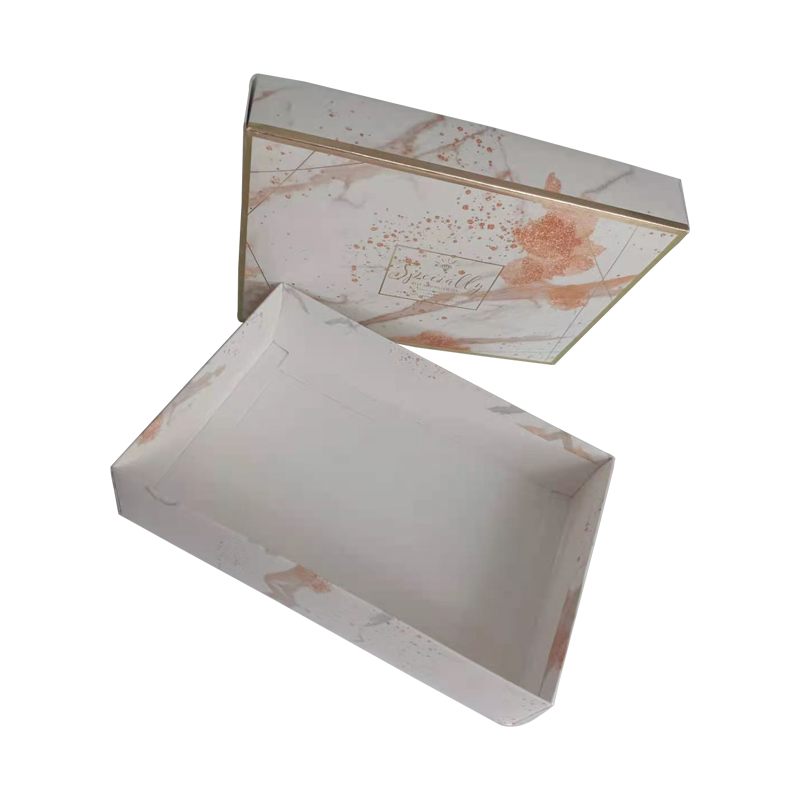 Lid and tray paper box packaging Two pieces paper box
