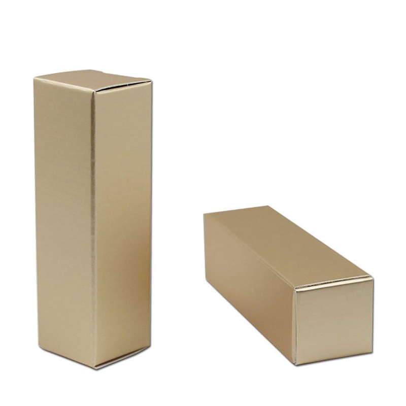 No printing Gold paper lip stick paper box