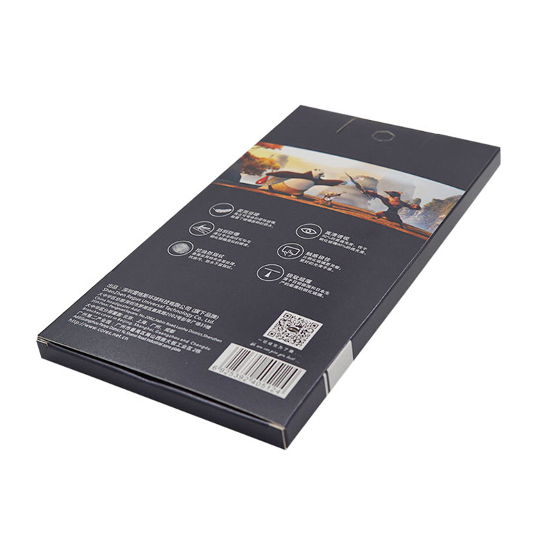 Mobile phone glass packaging paper sleeve UV printing