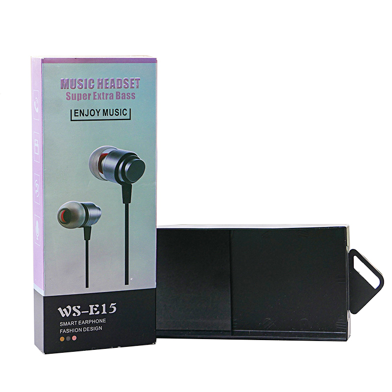Earphone packaging box with hanger and UV printing