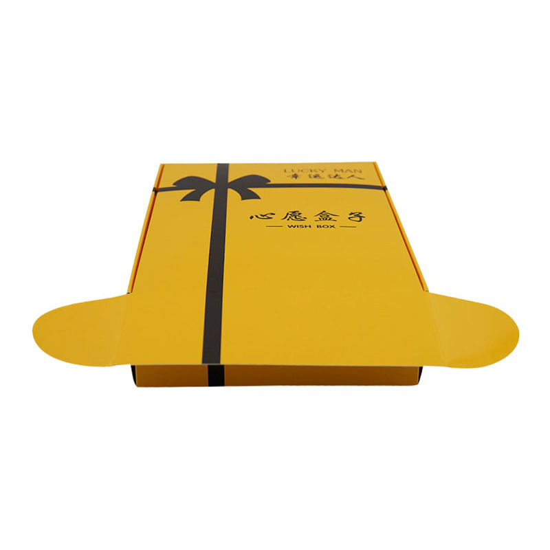 Yellow color paper box