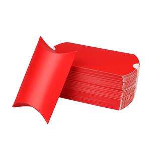 תיבת כרית בצבע אדום אריזת נייר OEM