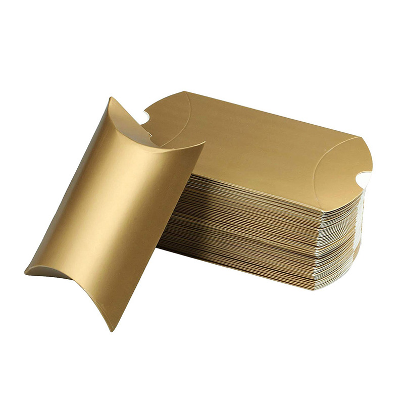 Gold color packaging box pillow box