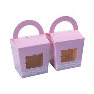 Beautiful cup cake packaging box with window