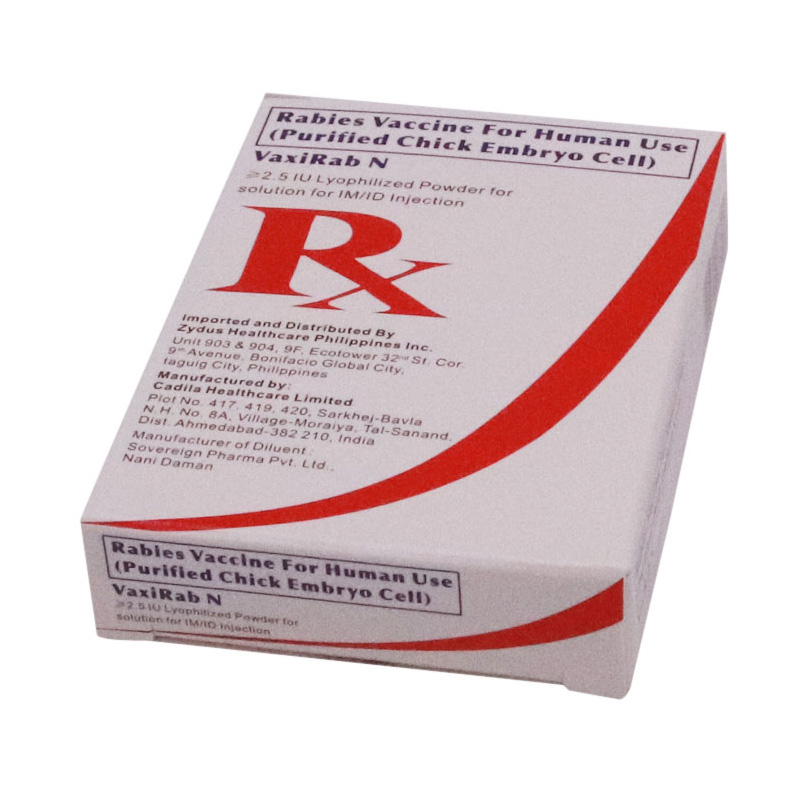 Medicine packaging box with specification and blister