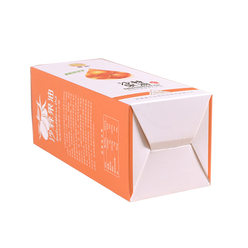 Orange color printing coated paper box