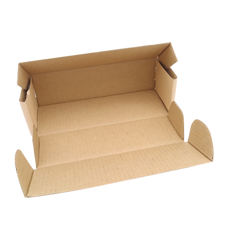 Plain no printing kraft paper corrugated postal box