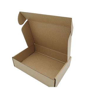 Обикновена гофрирана пощенска кутия от крафт хартия без печат