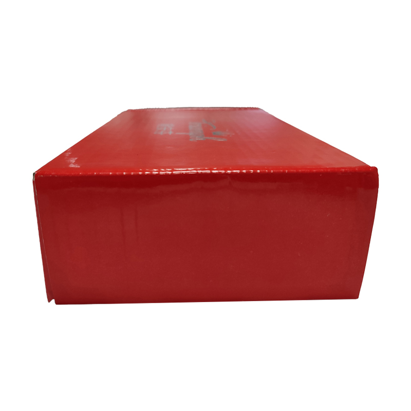 Shoes Corrugated box Red color printing box with logo silver stamping