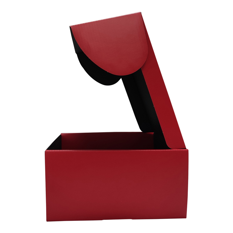 กล่องกระดาษลูกฟูกสีแดง กล่องกระดาษลูกฟูก E ฟลุตสำหรับบรรจุ