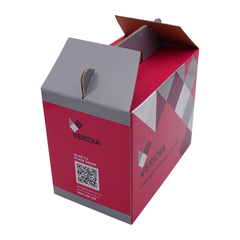 Full color printing gable box packaging corrugated board box