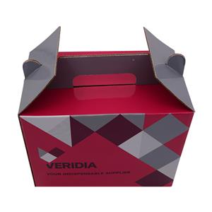 Пълноцветен печат кутия с фронтон опаковка кутия от велпапе